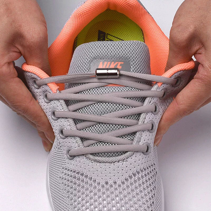 Elastic No Tie Shoelaces - One Size Fits All Adult and Kids Shoes