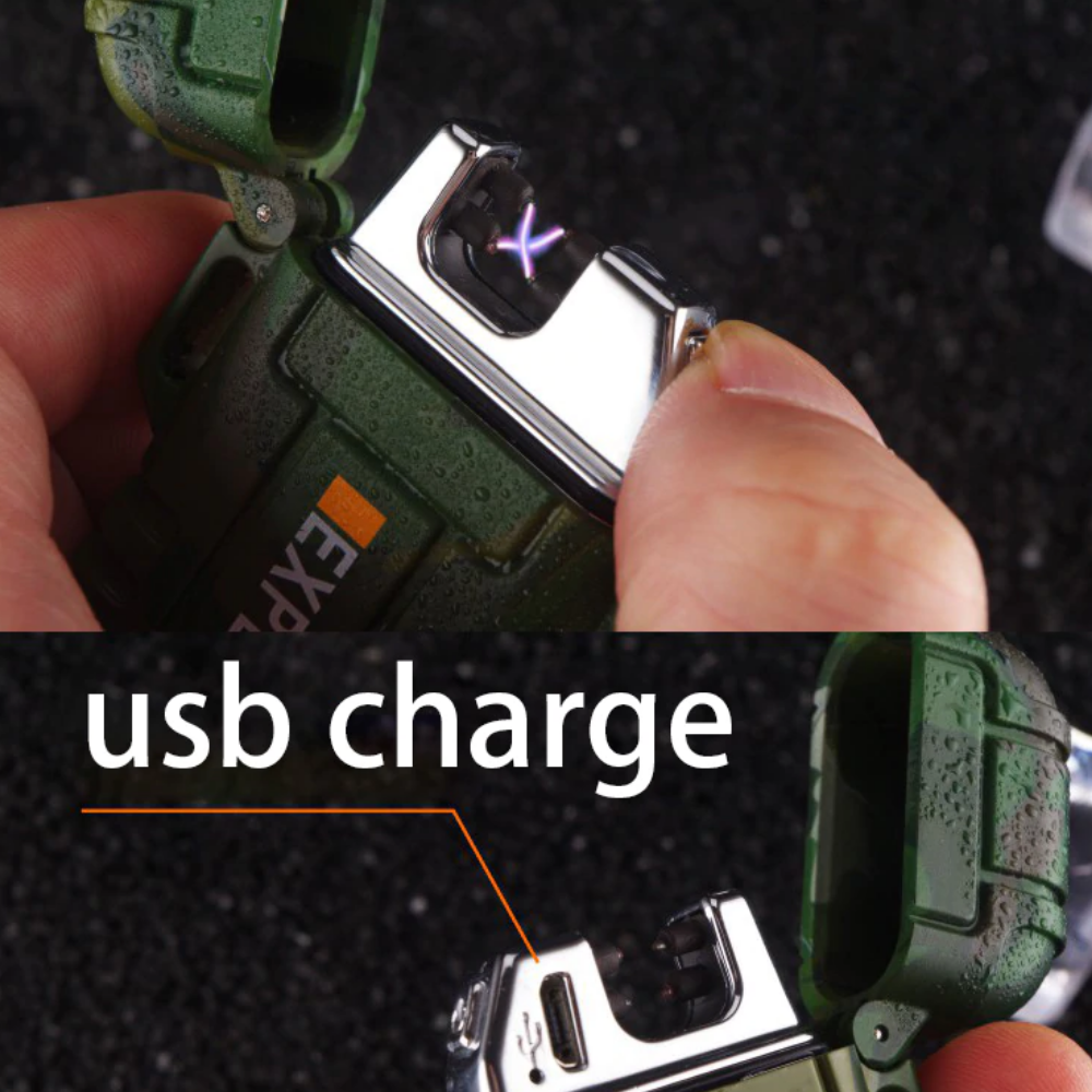 Camping Lighter Waterproof Windproof Flameless Plasma Lighter
